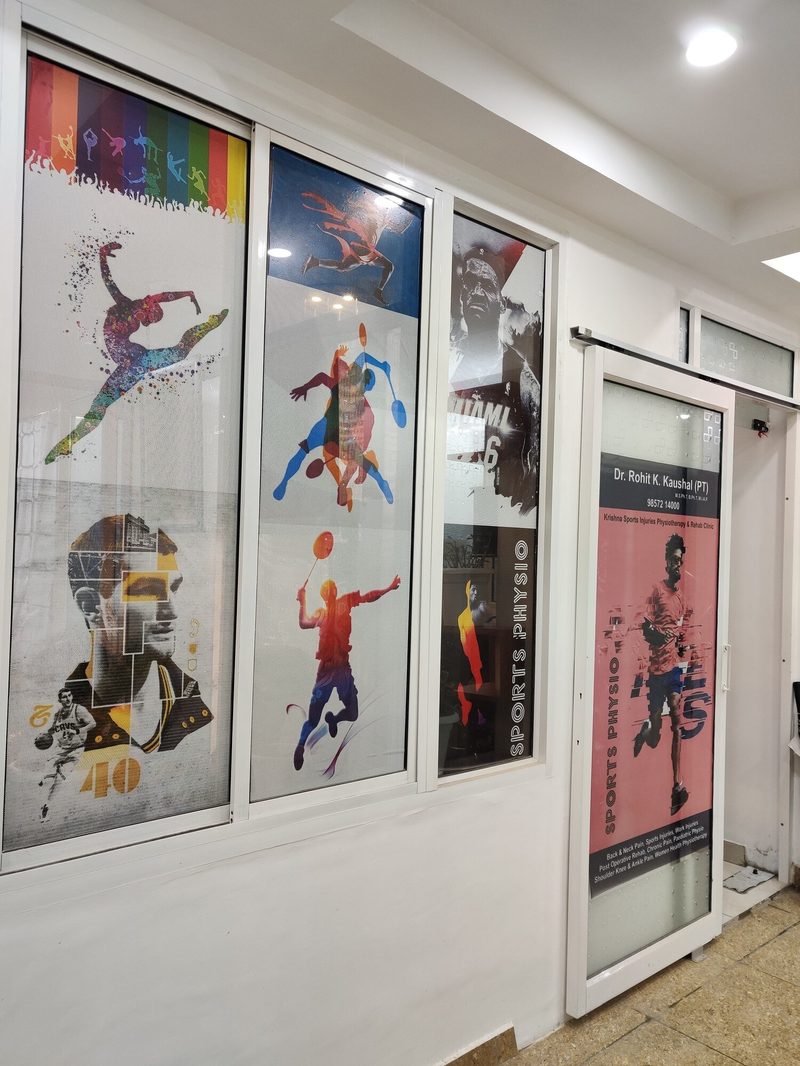 Krishna Sports Injury Physiotherapy and Rehabilitation Clinic treatment list signage